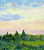 Адлина Лариса. Масло, К., Розовый рассвет