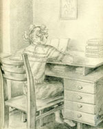 Адлина Лариса. Карандаш, Бум. Дочь за уроками